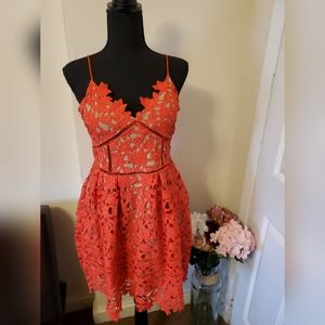 Orange Cocktail Dress